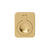 Hafele Campaign Inset Ring Cabinet Handle - Satin/Brushed Brass