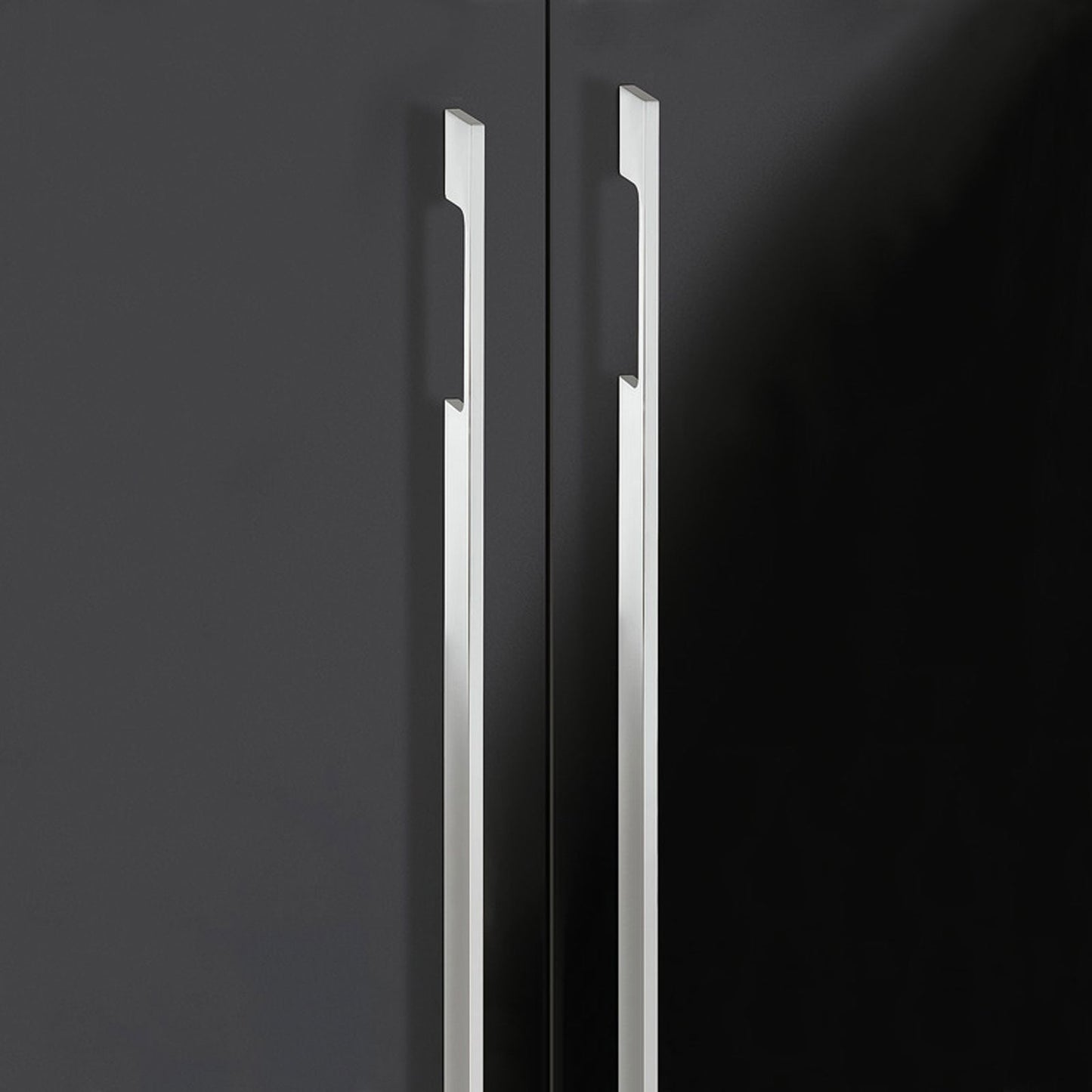 Hafele Neoteric Collection Asymmetrical Cabinet Handle - Application