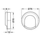 Hafele HEWI Polyamide Inset Handle - Illustration