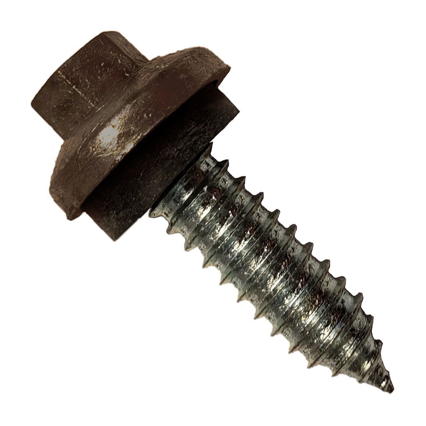 #17 x 1" ZXL Tapping Steelbinder Metal Roofing Stitch Screw - Koko Brown