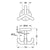 Hafele HEWI Polyamide Triple Ceiling Hook - Illustration