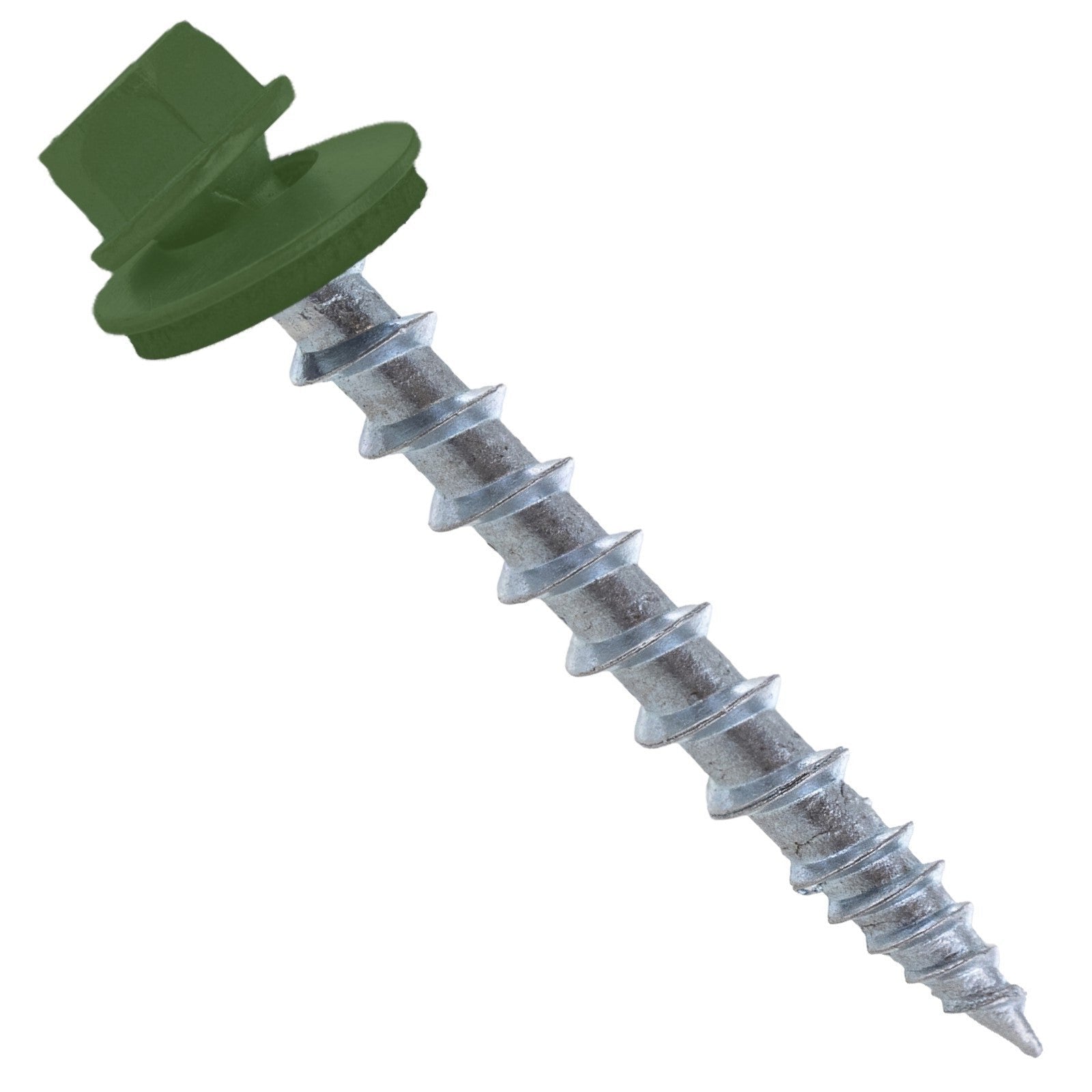 Sharp roofing screws with rubber washer