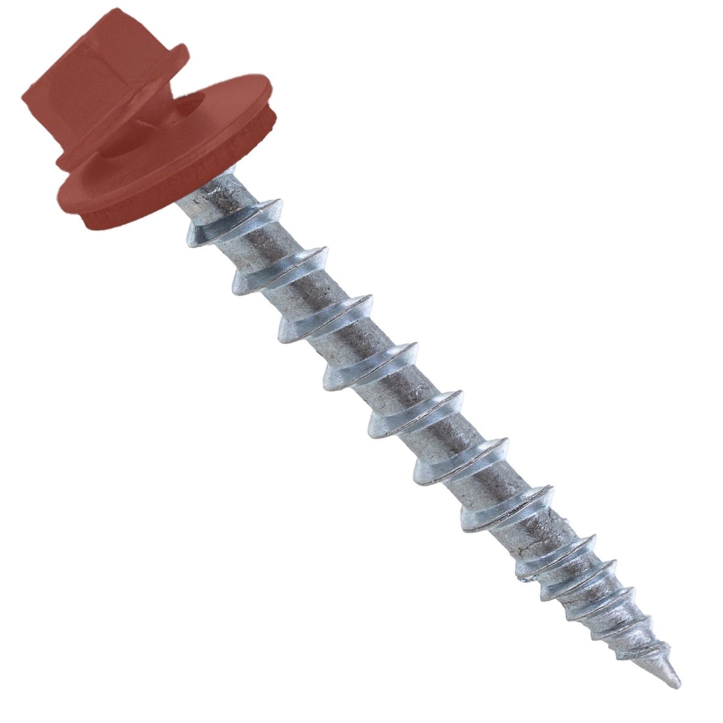 Sharp roofing screws with rubber washer