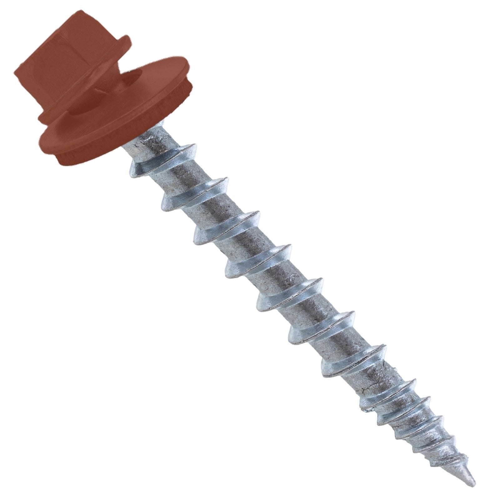 Sharp roofing screws with rubber washer