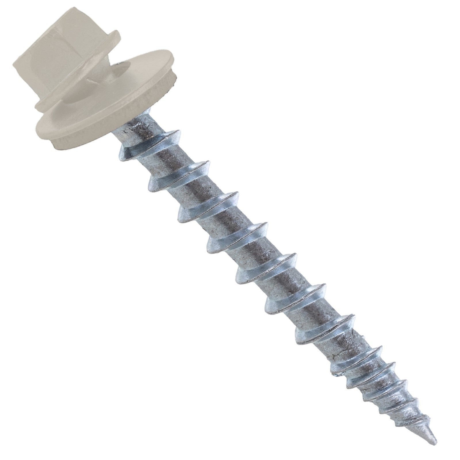 Sharp roofing screws with rubber washer