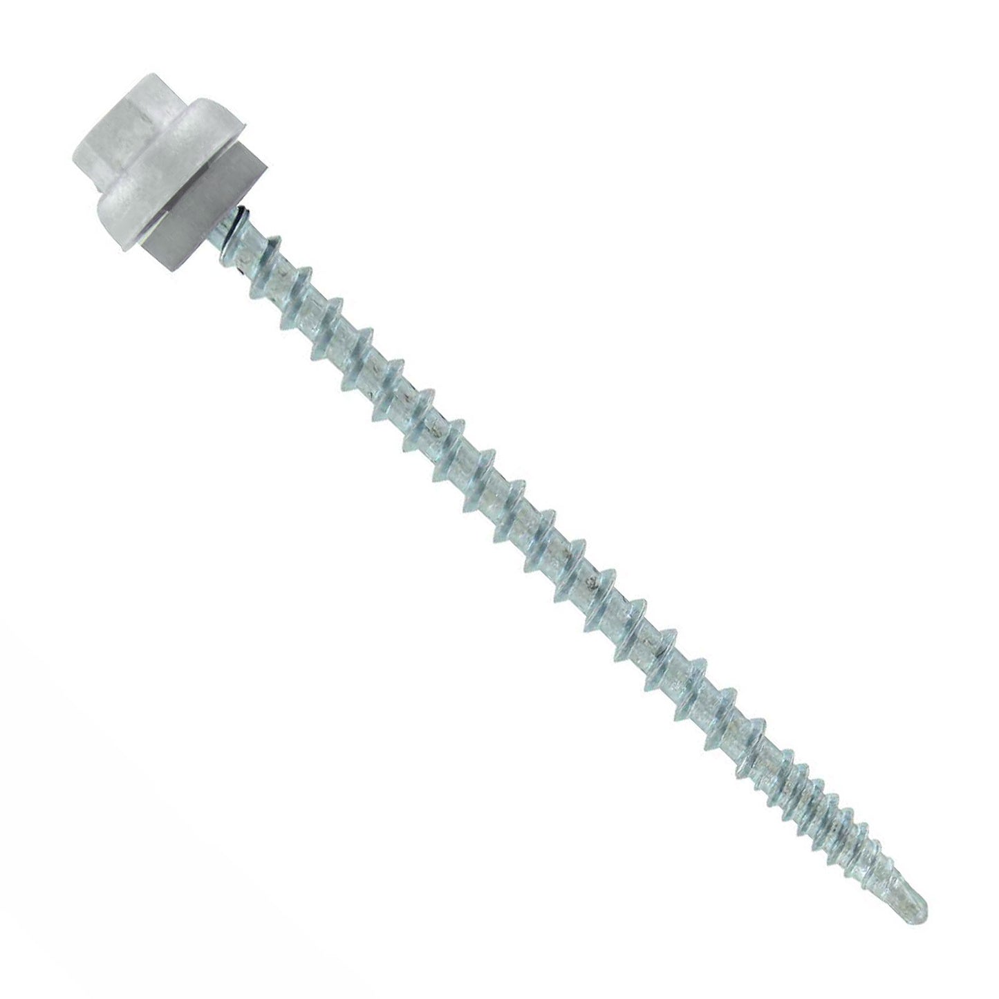 #10 x 3" ZXL Woodbinder Metal Roofing Screw - Polar White