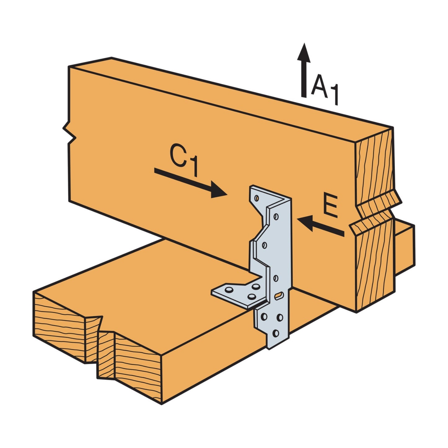 Simpson A35 Framing Angle Anchor installation