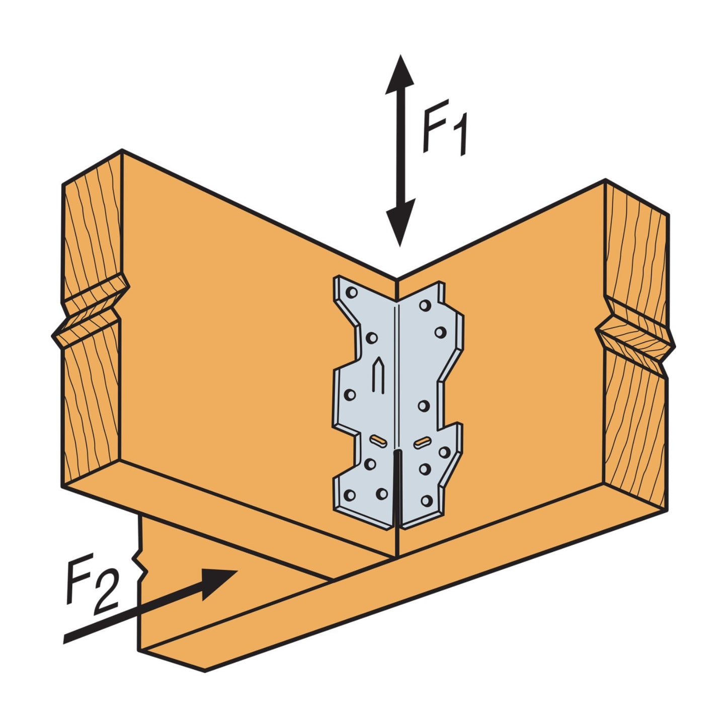 Simpson A35 Framing Angle Anchor installation