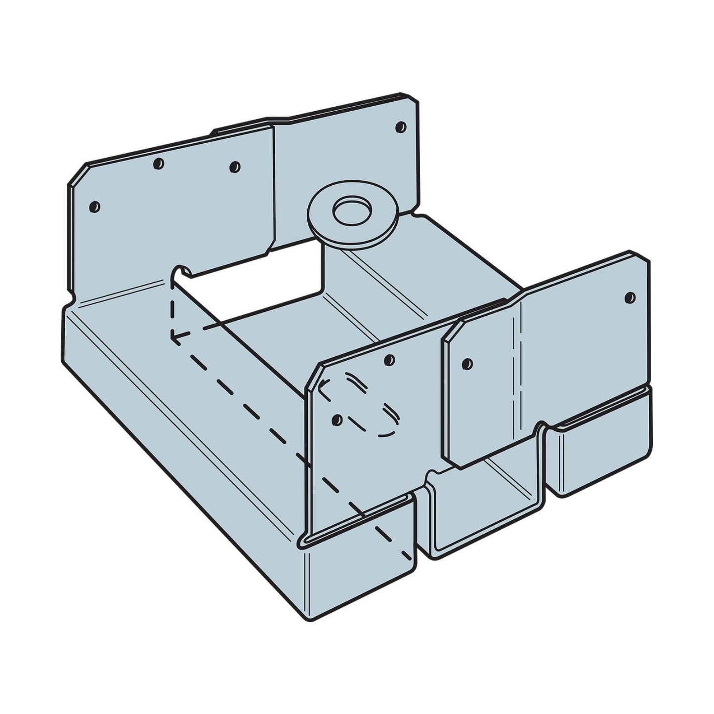 Simpson 6x6 Adjustable Post Base illustration
