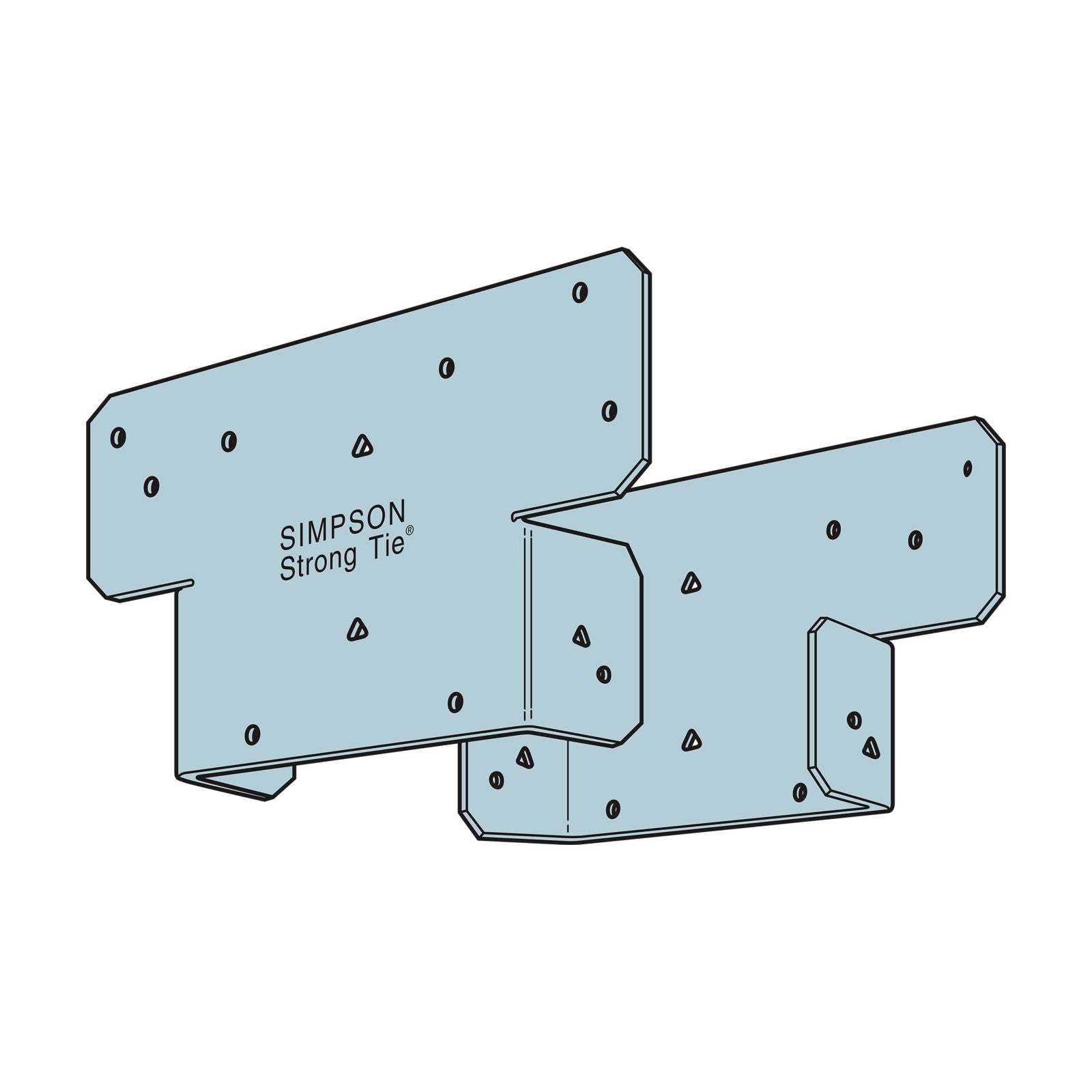 Simpson AC6SS Adjustable Post Cap for 6X Beam