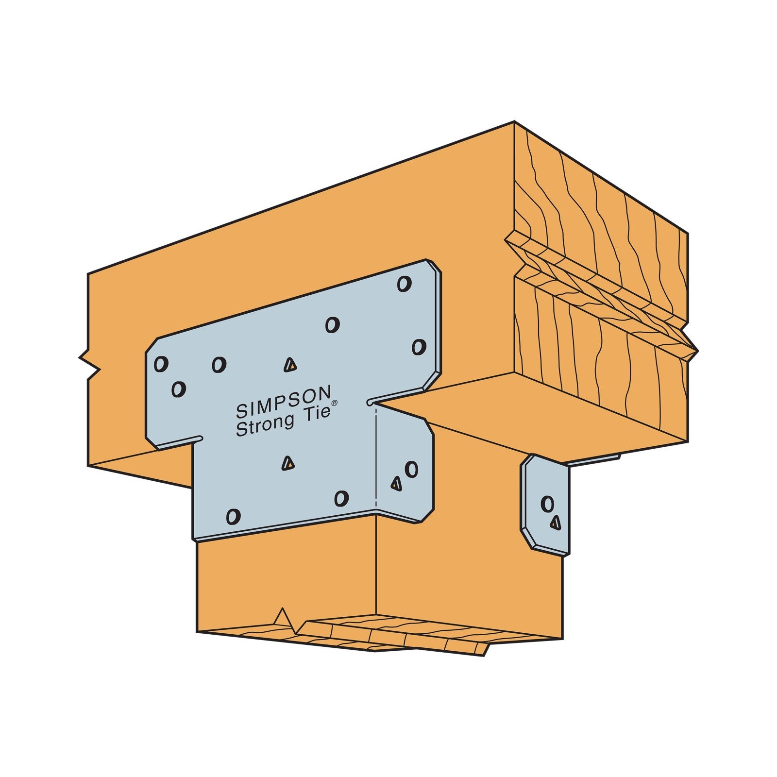 Simpson AC6Z Adjustable Post Cap for 6X Beam - ZMAX