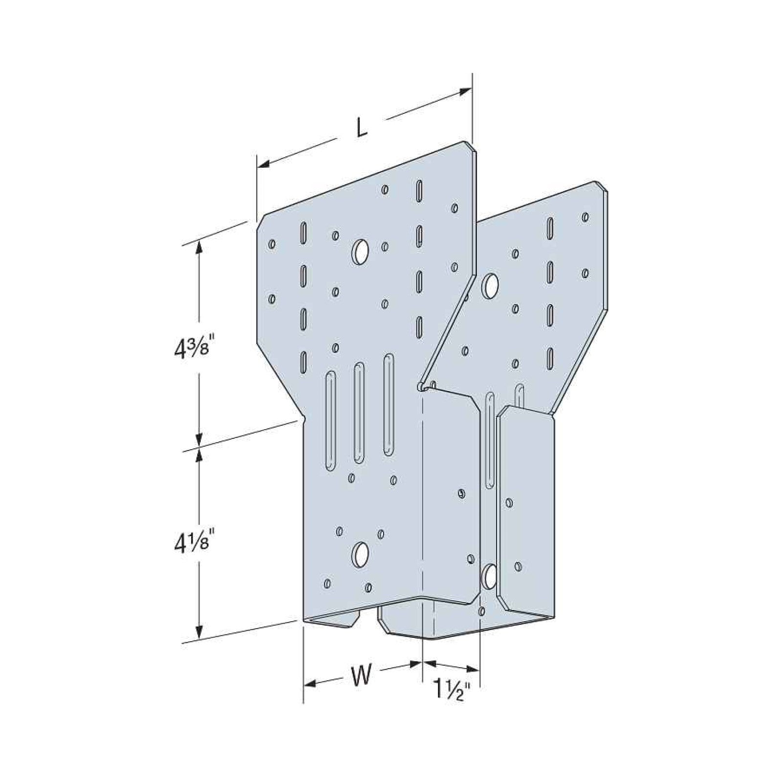 Simpson ACH4Z 4X Post Cap - Zmax Finish, Qty 1 – Fasteners Plus