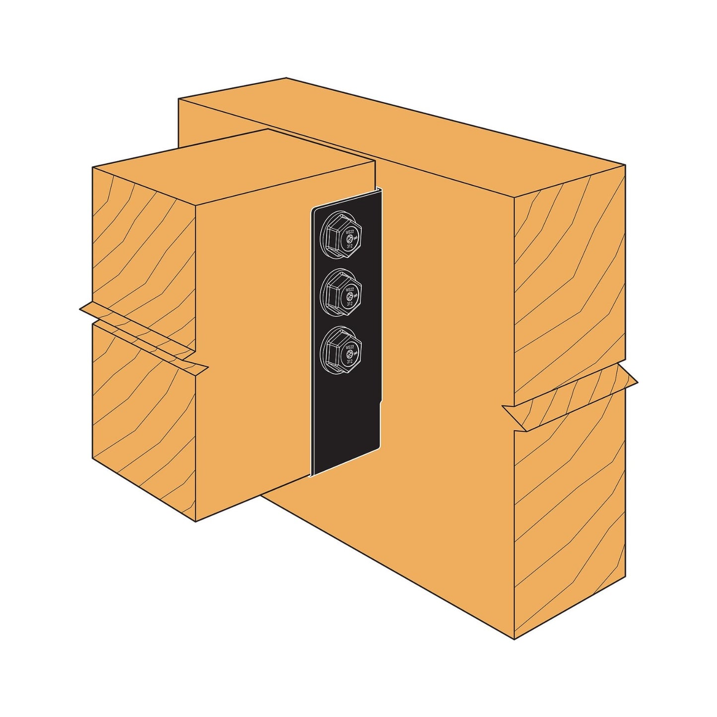 Simpson APHH610 Concealed Flange Heavy Joist Hanger installation