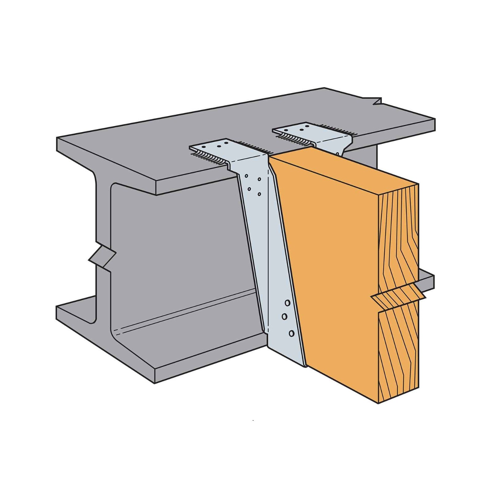 Simpson Top Flange I-Joist Hanger steel installation