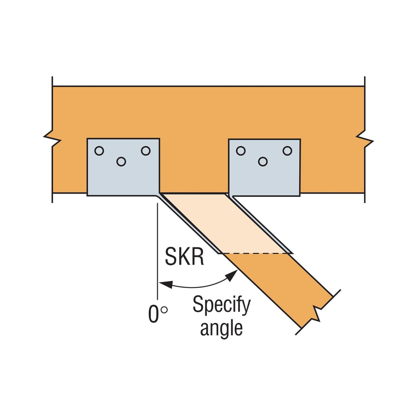 Simpson BA410 Beam Hanger, 14 Gauge - G90 Galvanized