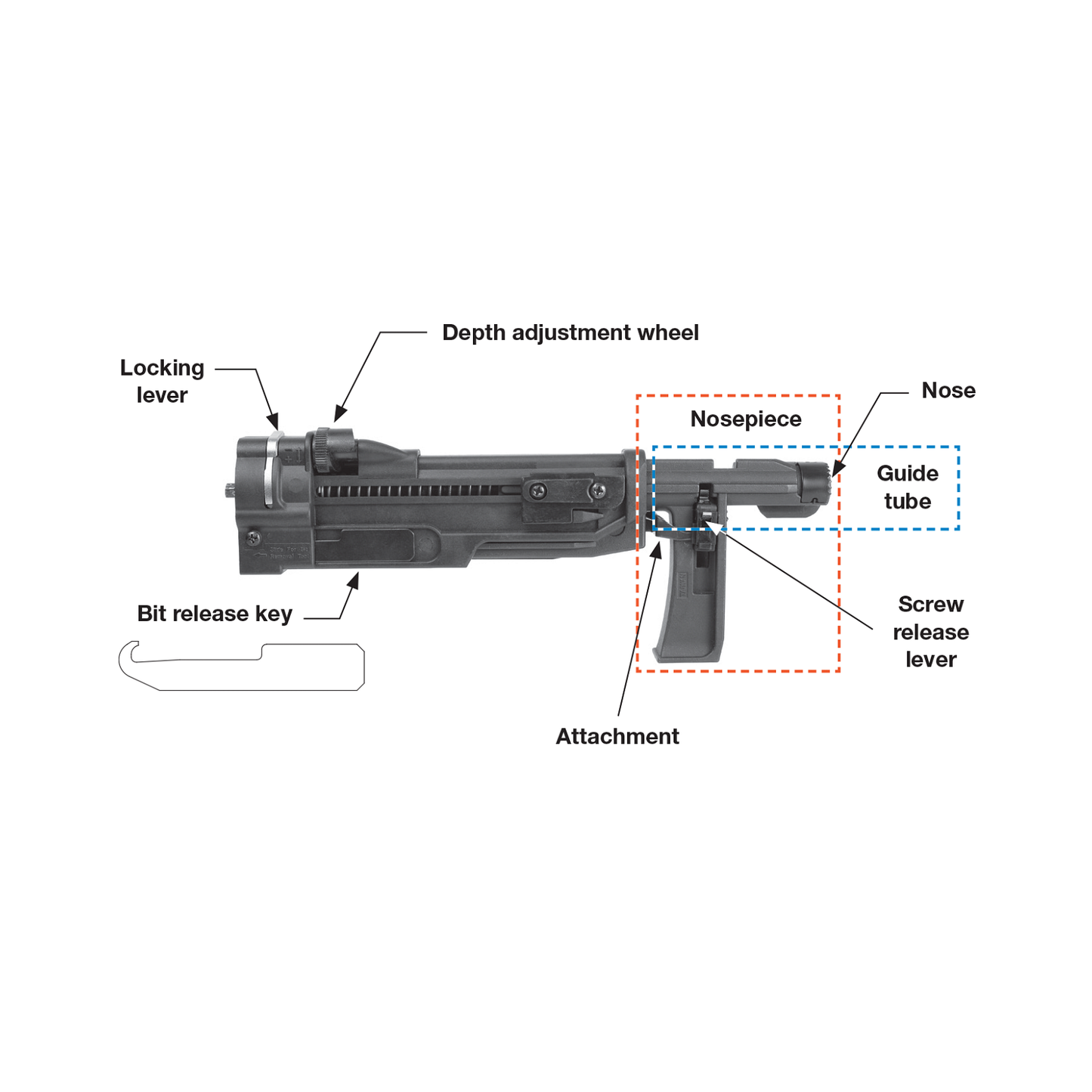 Simpson Quik Drive Replacement Bit key for Quik Drive tools