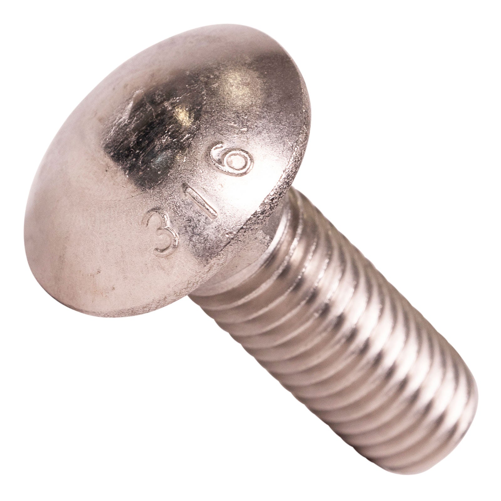 1/2"-13 x 1-1/2" Conquest Carriage Bolt - 316 Stainless Steel