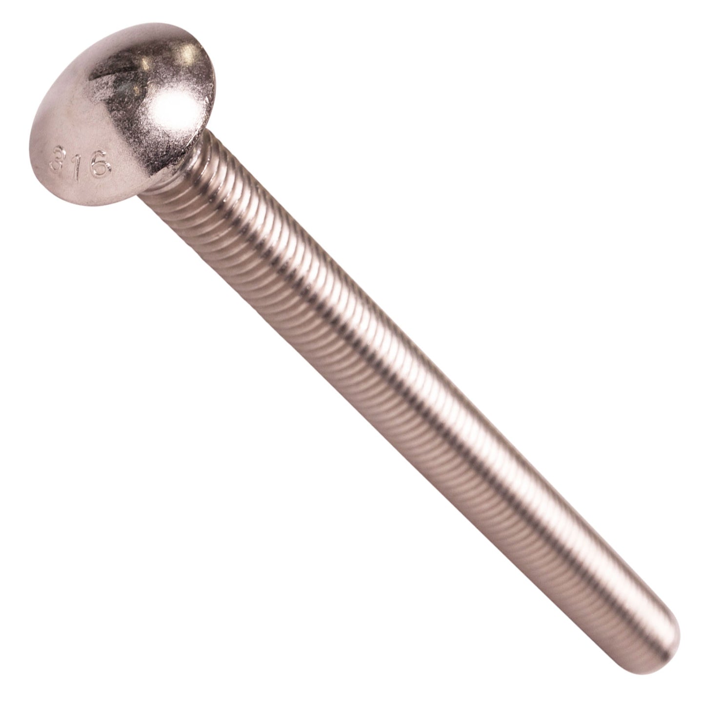 1/2"-13 x 6" Conquest Carriage Bolt - 316 Stainless Steel