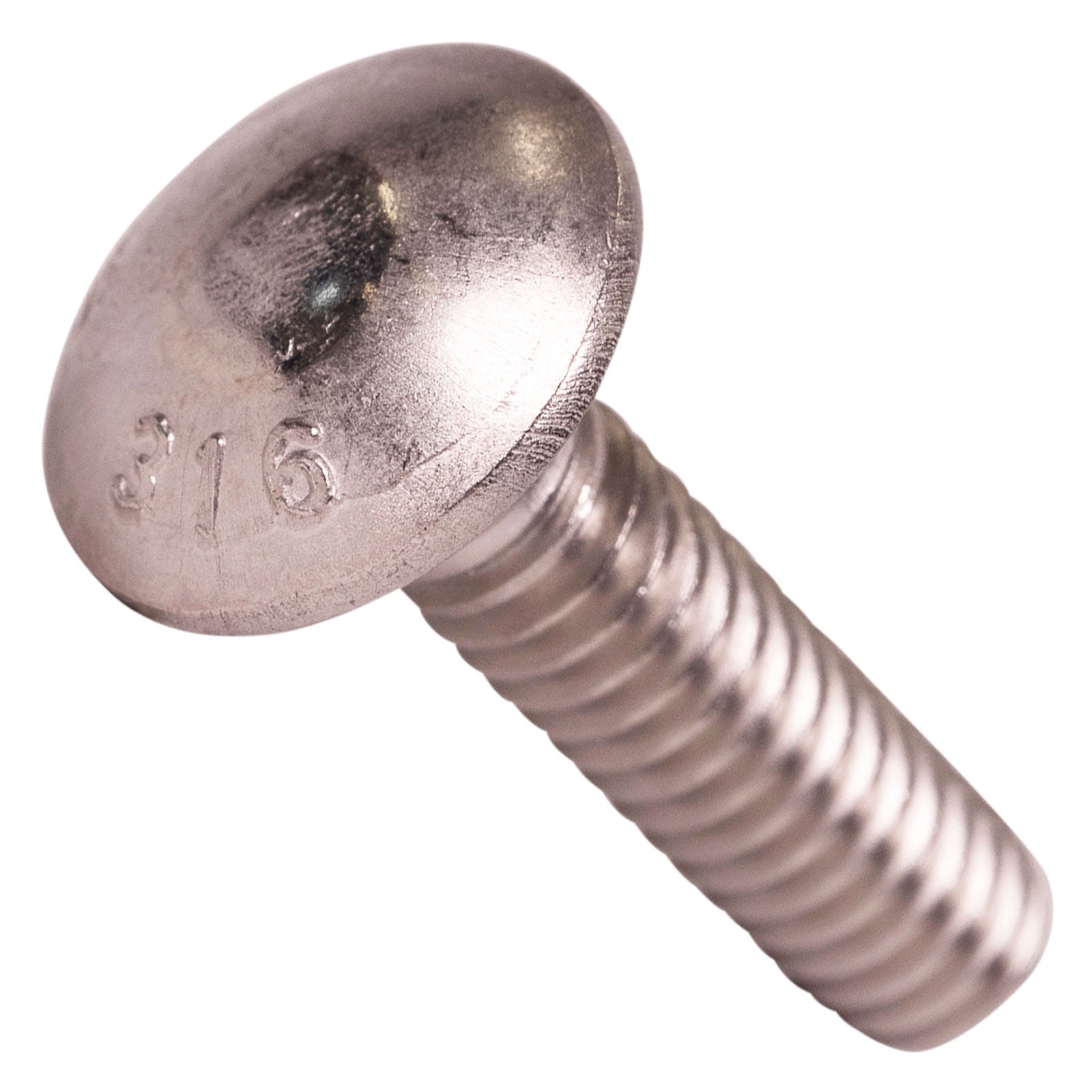 1/4"-20 x 1" Conquest Carriage Bolt - 316 Stainless Steel