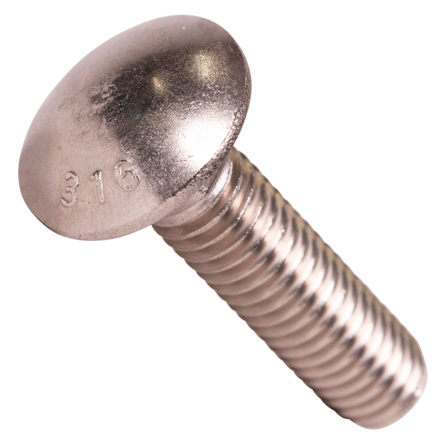 3/8"-16 x 1-1/2" Conquest Carriage Bolt - 316 Stainless Steel