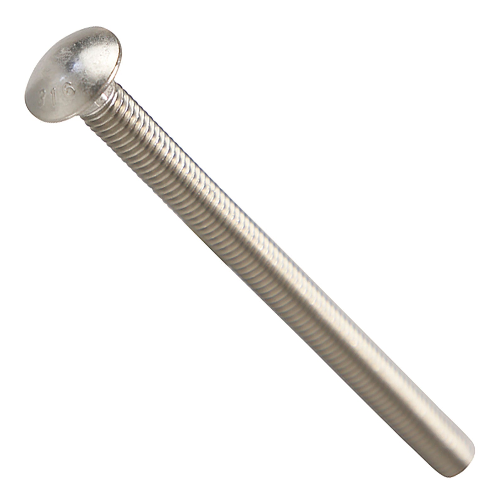 3/8"-16 x 5" Conquest Carriage Bolt - 316 Stainless Steel