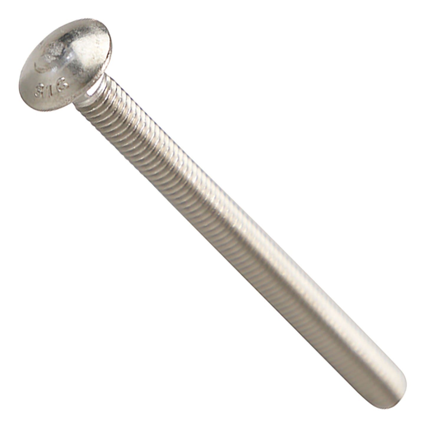 5/16"-18 x 4" Conquest Carriage Bolt - 316 Stainless Steel