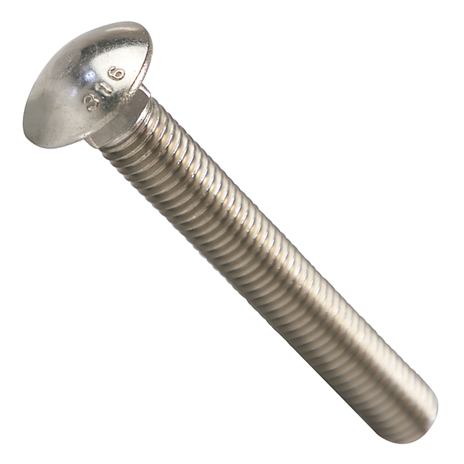 5/8"-11 x 4-1/2" Conquest Carriage Bolt - 316 Stainless Steel