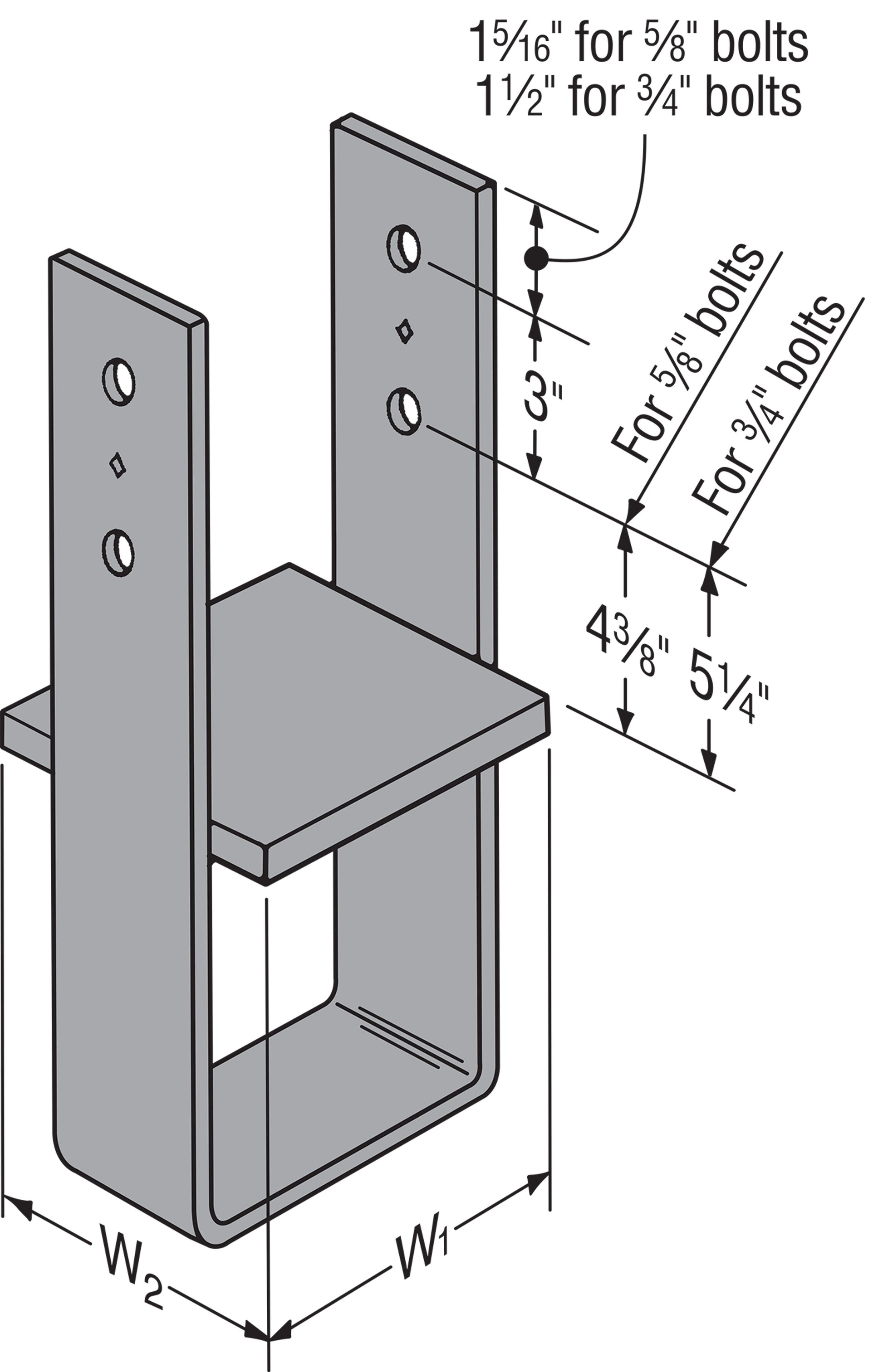 Simpson CB46W 4 X 6 Column Base