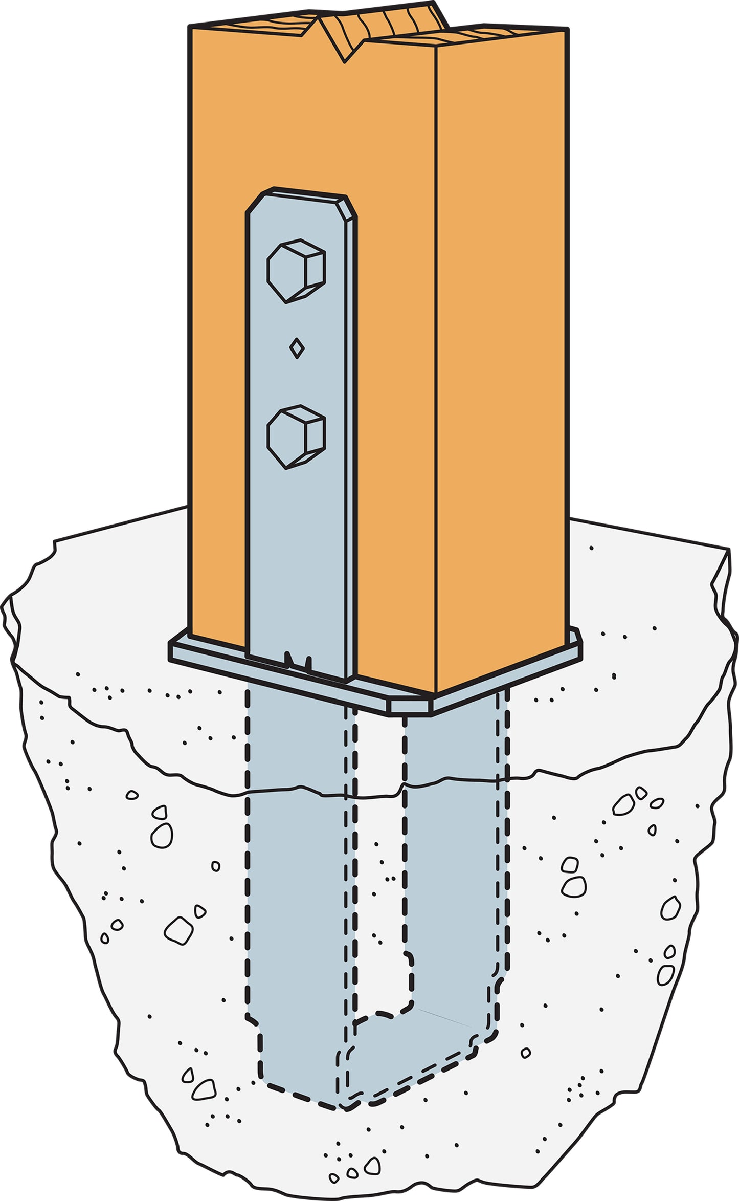 Simpson CB46W 4 X 6 Column Base