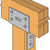 Simpson CC10X Column Cap for 10X Beam, Variable Post, Custom Non-Returnable