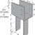 Simpson CC3 1/4X, Column Cap, Variable Post, Custom Non-Returnable