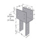 Simpson CC4X, Column Cap for 4X Beam,Variable Post, Custom Non-Returnable