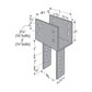 Simpson CC6X custom Column Cap for 6X Beam