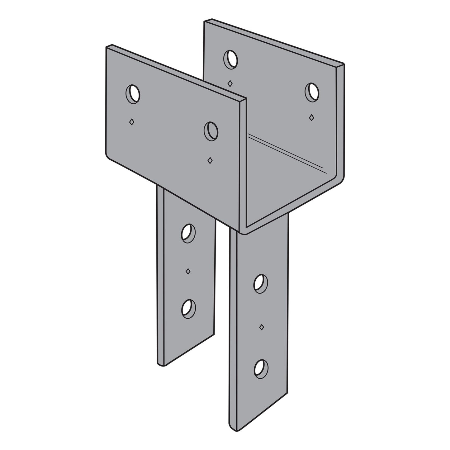 Simpson Strong Tie CC8X Custom Column Cap