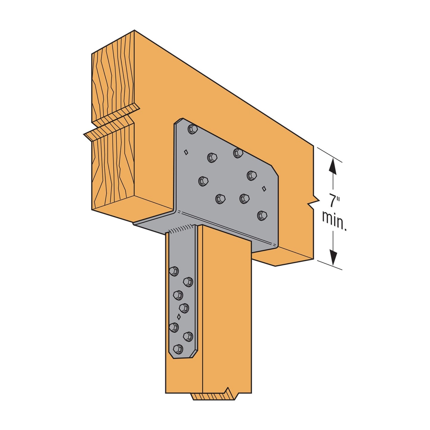 Simpson CCQ46SDS2.5-R Column Cap for 4X Beam