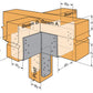 Simpson CCCQ4X-SDS Cross Column Cap