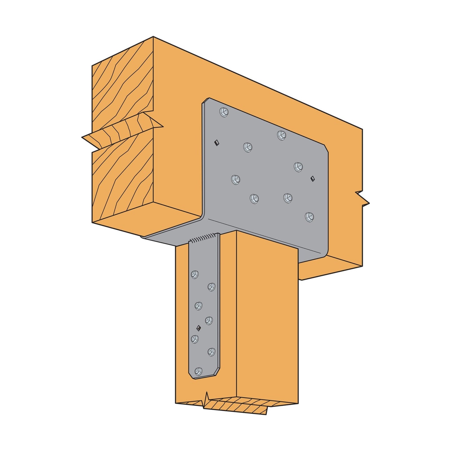 Simpson CCQ66SDS2.5-R Column Cap for 6X Beam