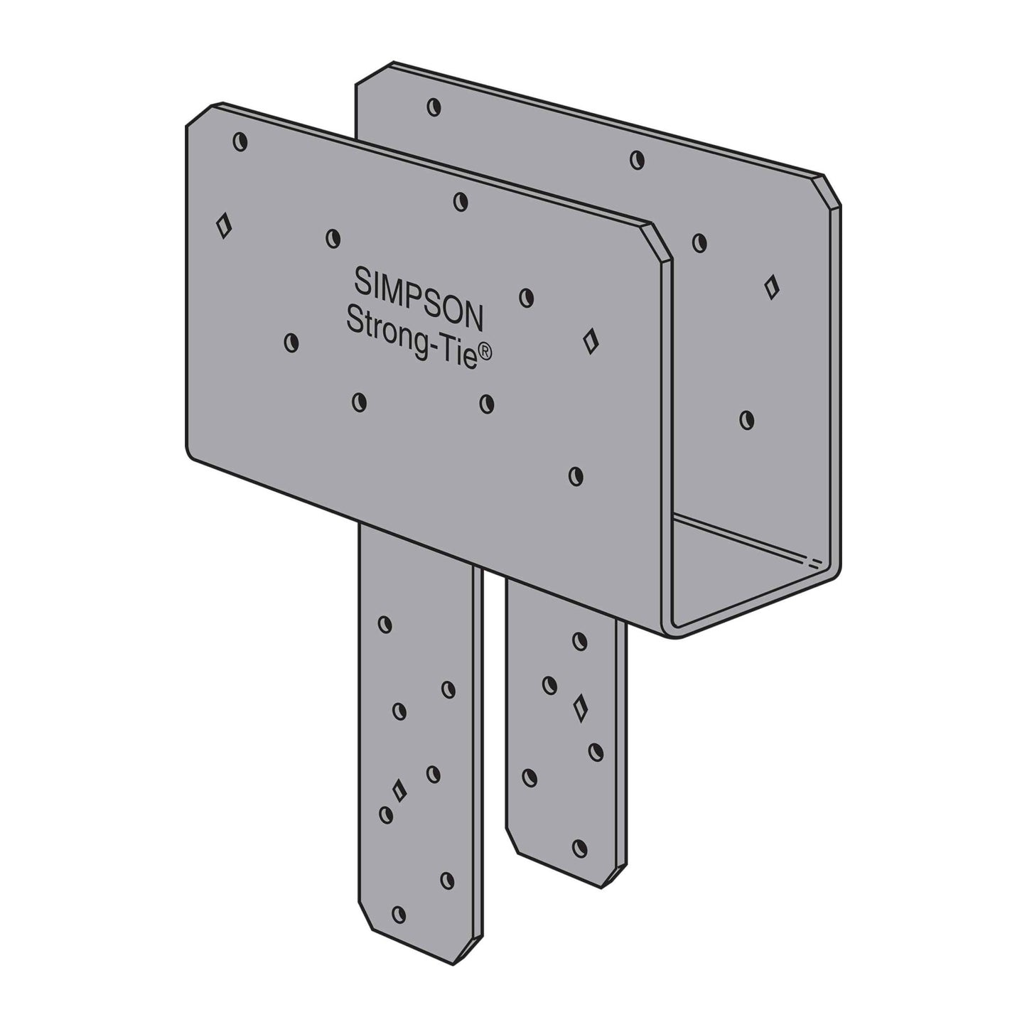 Simpson CCQ8X-SDS2.5 Column Cap for 8X Beam