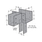 Simpson Strong-Tie CCT4X T-Shape Custom Column Cap for 4X Beam