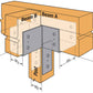 Simpson Strong-Tie CCT6X T-Shape Custom Column Cap for 6X Beam