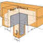 Simpson CCTQ6X-SDS T-Shape Custom Column Cap for 6X Beam