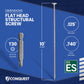 .275" x 10" Conquest Structural Screw - T-30 Star Drive - Dimensions