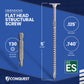 .275" x 5" Conquest Structural Screw - T-30 Star Drive Dimensions