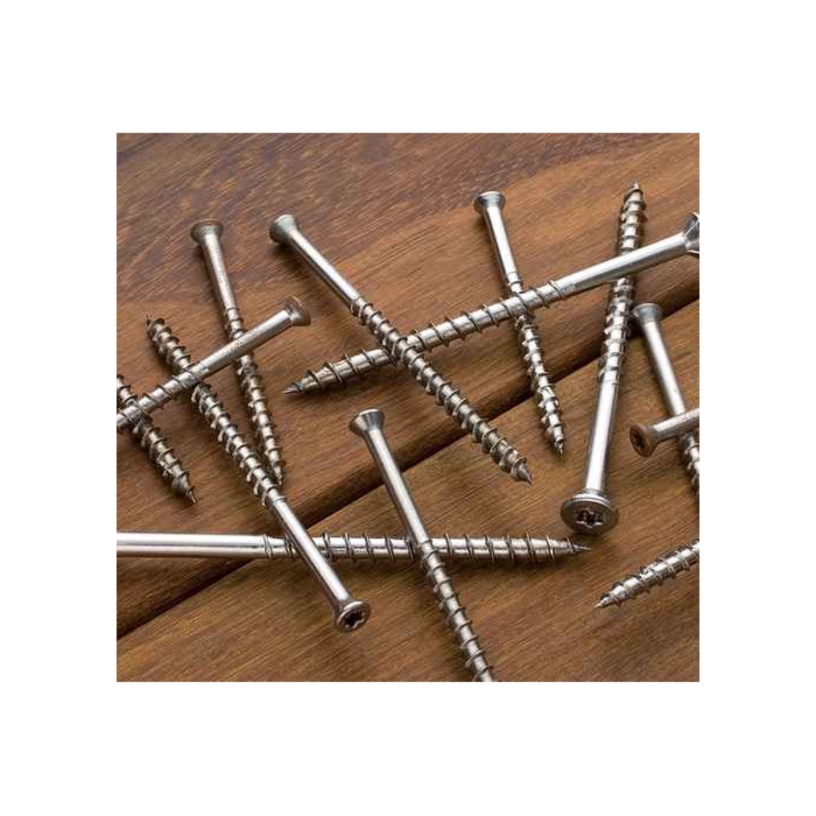 #12 x 4" Simpson Deck-Drive™ DWP WOOD SS Screw - 316 Stainless Steel, Pkg 20