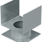 Simpson ECB88 8x8 Elevated Column Base - Gray Paint