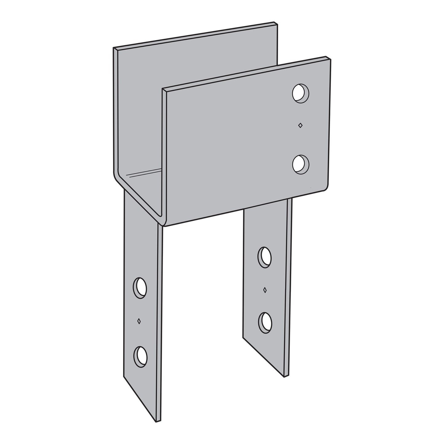 Simpson ECC5 1/4X End Column Cap for 5-1/8" Beam