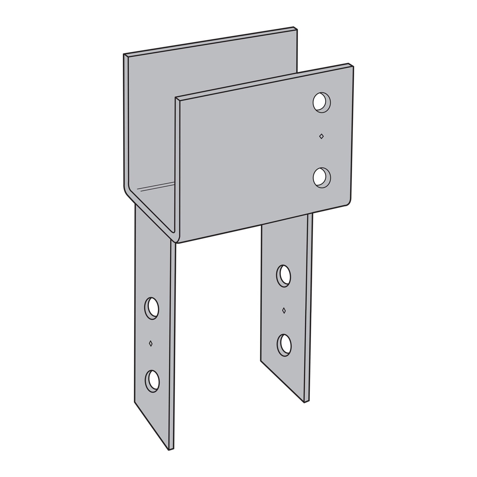 Simpson ECC6X End Column Cap for 6X Beam