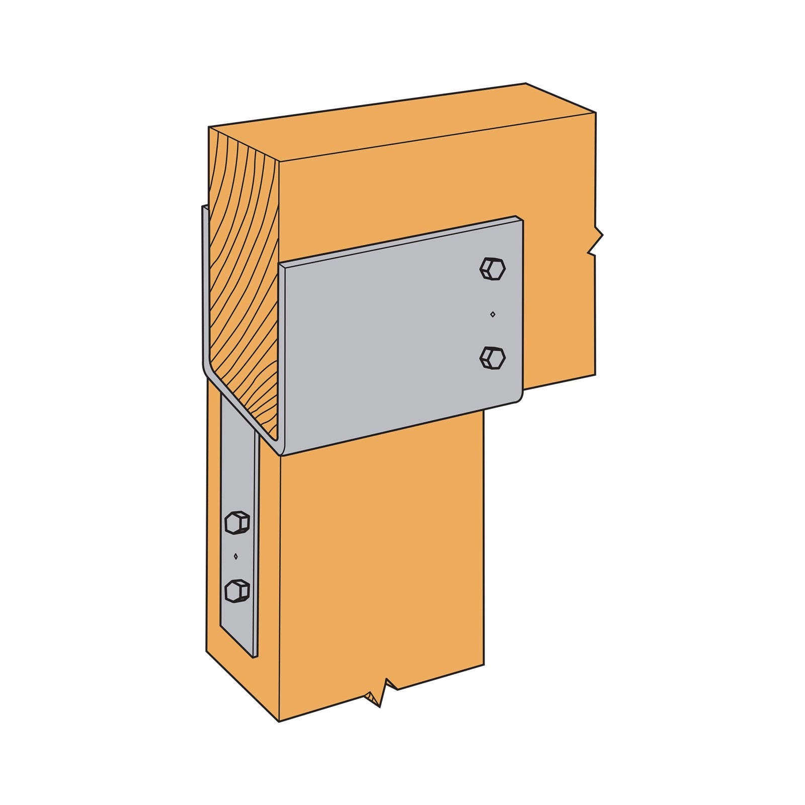 Simpson ECC6X End Column Cap for 6X Beam