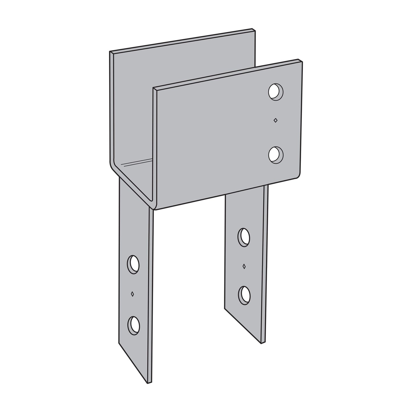 Simpson ECC9X End Column Cap for 8-3/4" Beam