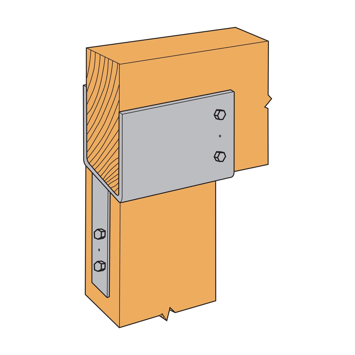 Simpson ECC9X End Column Cap for 8-3/4" Beam